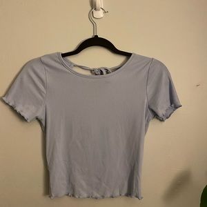 Super flattering shirt. Backless Baby Tee from Winners.